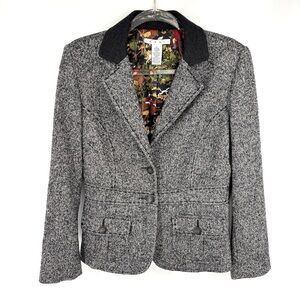 Cabi‎ Fox Hunt Equestrian Tweed Blazer Size 8 Style 629
